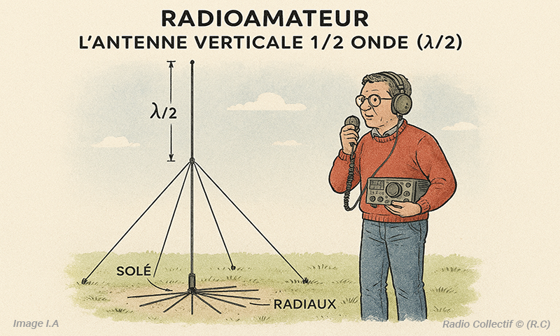Antenne Verticale 1/2 onde